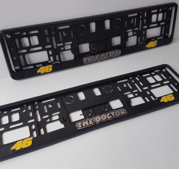High Quality Licence Plate Frames. The Doctor. VR 46