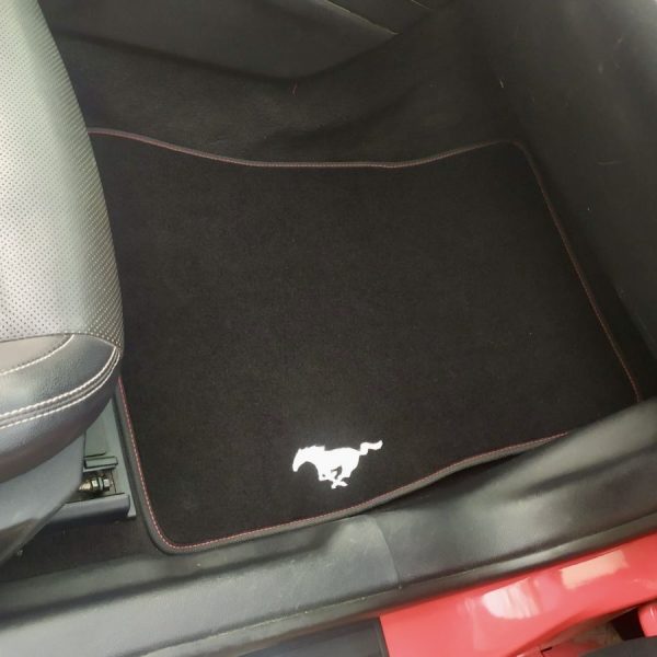 High-Quality Floor Mats. Custom Original Design With Branding. Ford Mustang