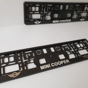 High Quality Licence Plate Frames. Mini Cooper