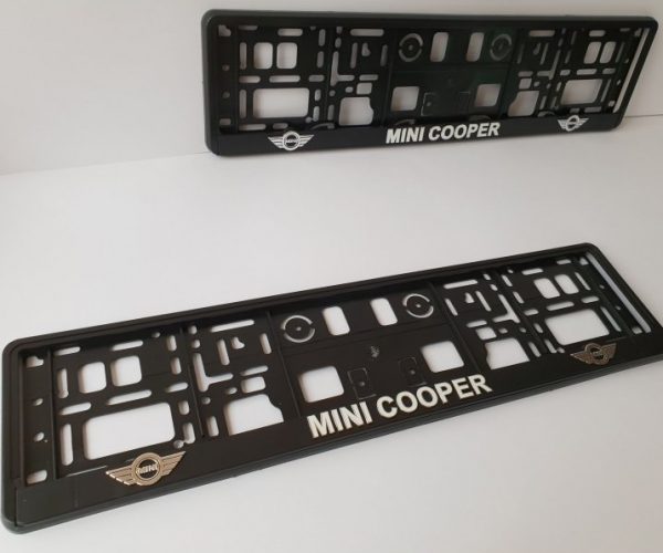 High Quality Licence Plate Frames. Mini Cooper