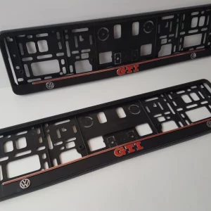 High Quality Licence Plate Frames. VW. GTI